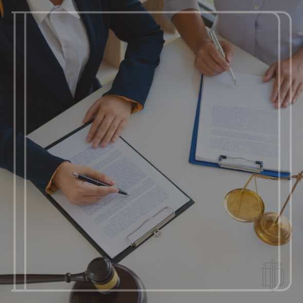 family law attorney reviewing the document